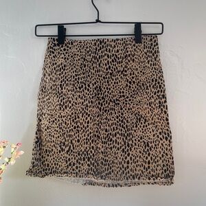 Brandy Melville Cheetah print mini skirt